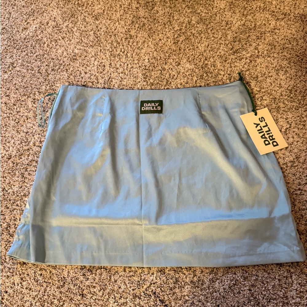 Daily Drills Blue Mini Pencil Skirt for Casual Wear